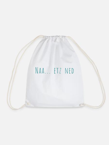 naa etz ned - amatica - Turnbeutel - Weiß