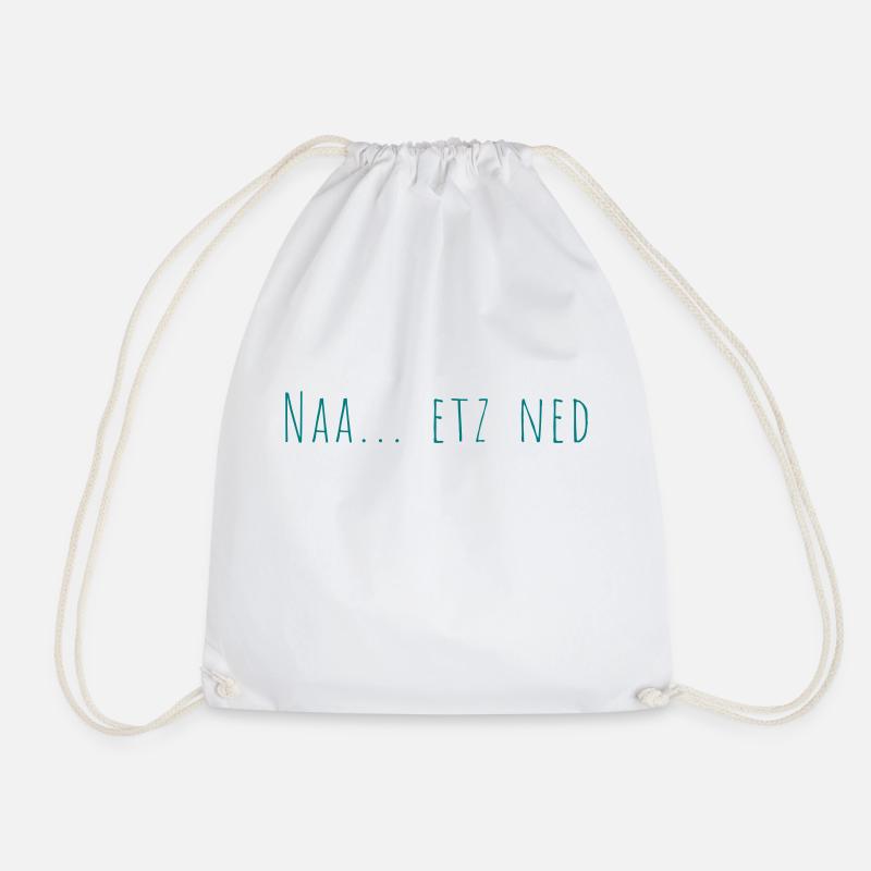 naa etz ned - amatica - Turnbeutel - Weiß