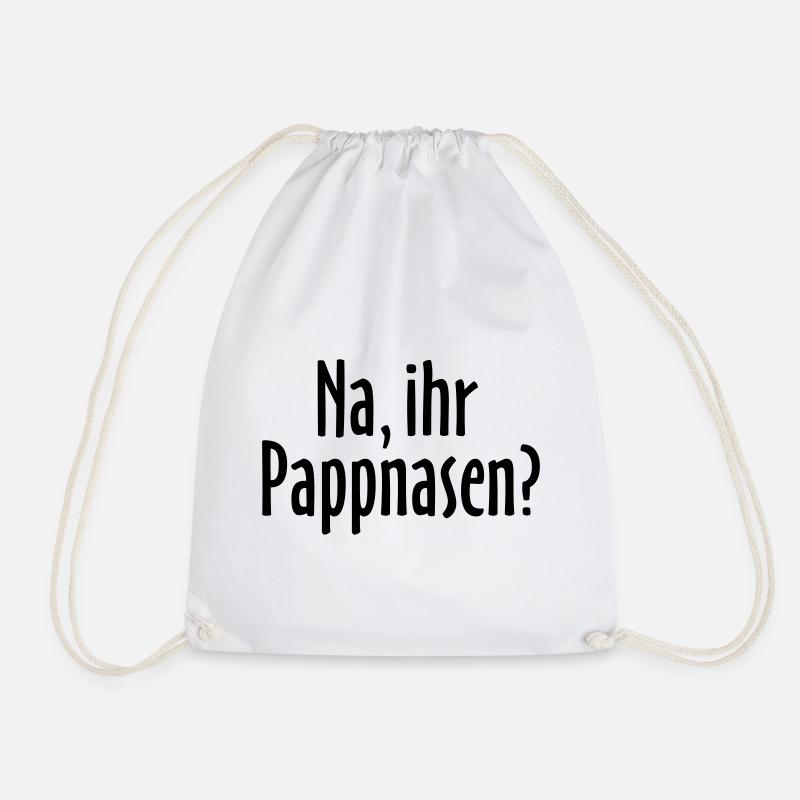 Lustiger Berlin Spruch: Na, ihr Pappnasen? - Turnbeutel - Weiß