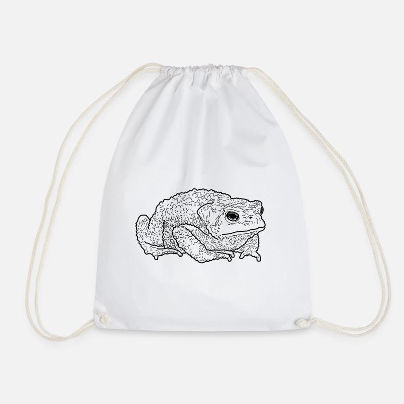 toad - Drawstring Bag - white