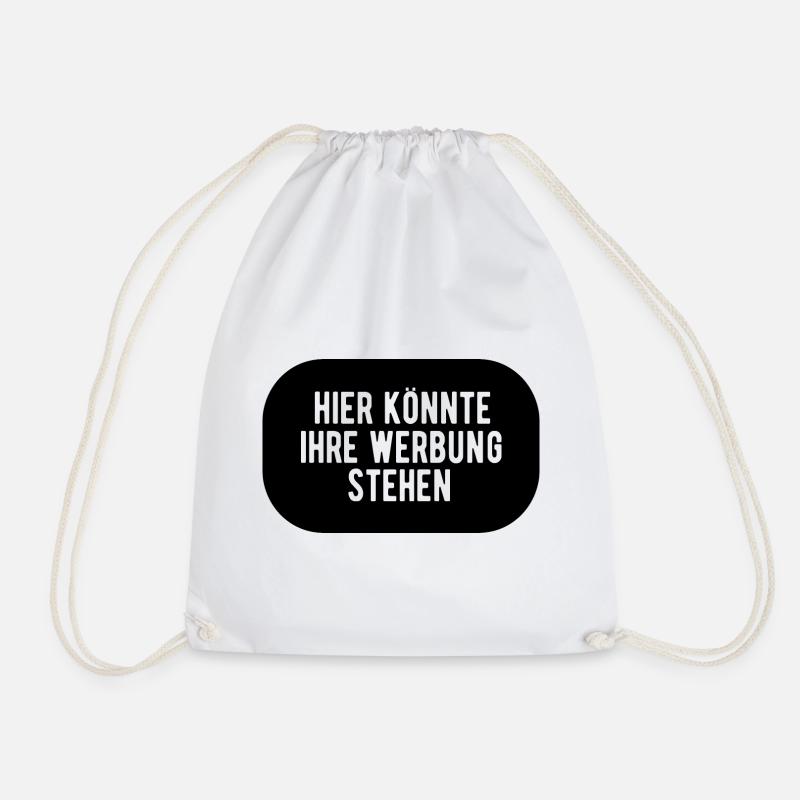 Hier könnte ihre Werbung stehen - Turnbeutel - Weiß