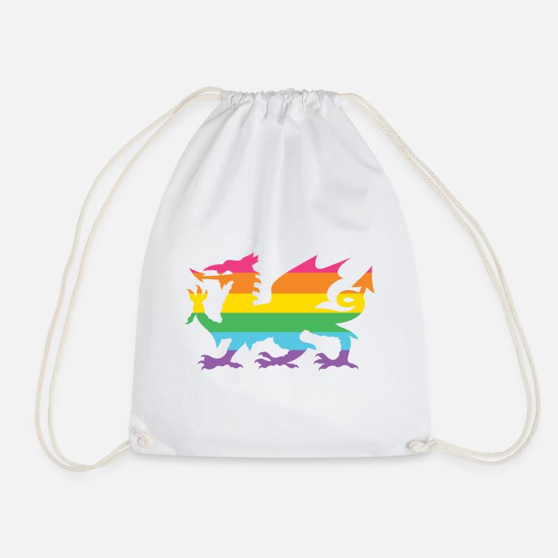 Pride Month LGBTQ - LGBTQ Walisischer Drache - Turnbeutel - Weiß