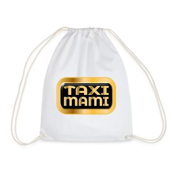 AUTOFAHRERIN MUTTER - TAXI MAMI - Turnbeutel - Weiß - Vorne