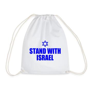 We stand with israel - Turnbeutel - Weiß - Vorne