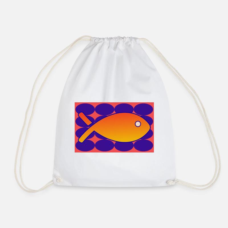 POISSON - Sac de sport léger - blanc