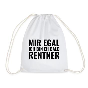 Rentner - Turnbeutel - Weiß - Vorne