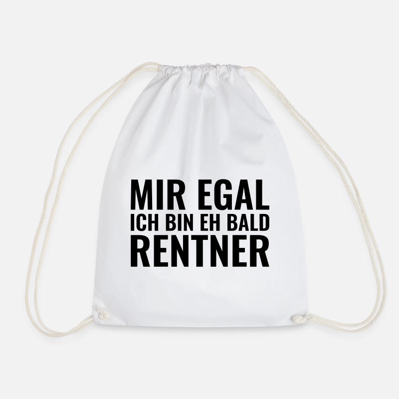 Rentner - Turnbeutel - Weiß