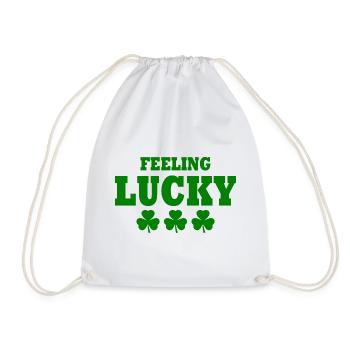 feeling lucky - Turnbeutel - Weiß - Vorne