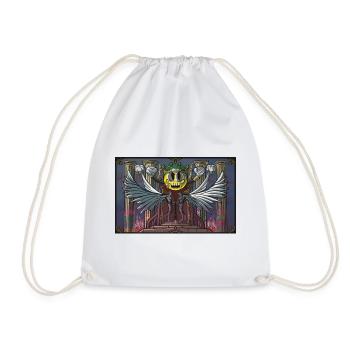 Throne of Chaos - Cartoon Royalty - Drawstring Bag - white - Front