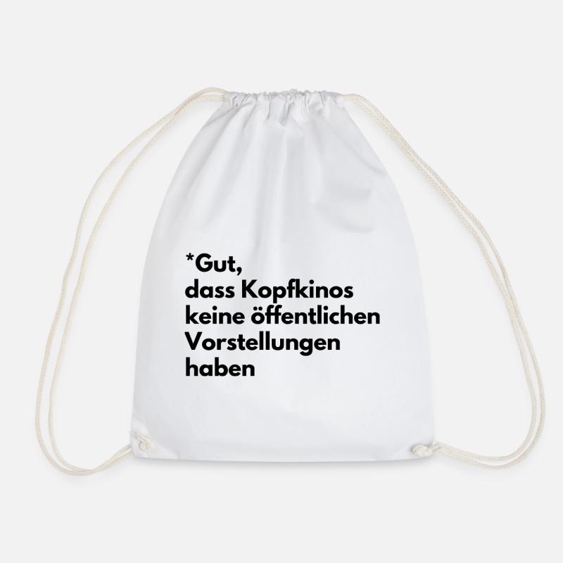 Mental cinemas - Drawstring Bag - white
