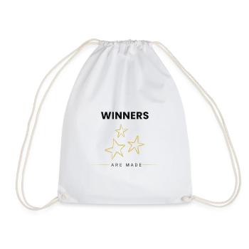 Les gagnants sont réduits à une citation motivationnelle minimale - Sac de sport léger - blanc - Devant