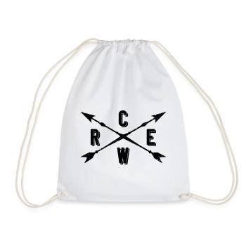 Crew Arrows - Drawstring Bag - white - Front