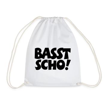 Basst Scho - Turnbeutel - Weiß - Vorne