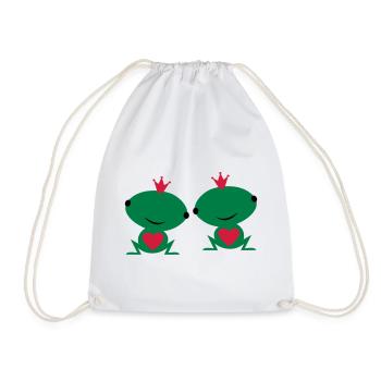 deux sont amoureux - Sac de sport léger - blanc - Devant