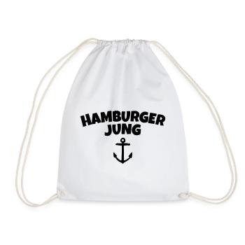 Hamburger Jung aus Hamburg - Turnbeutel - Weiß - Vorne