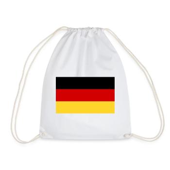 Deutsche Flagge - Turnbeutel - Weiß - Vorne