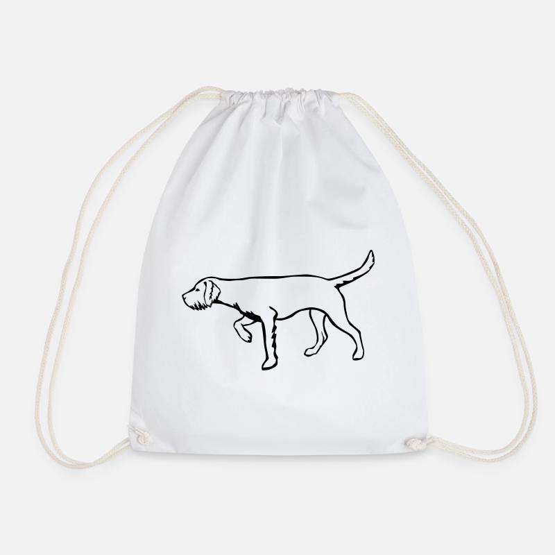 Magyar Vizsla - Drawstring Bag - white