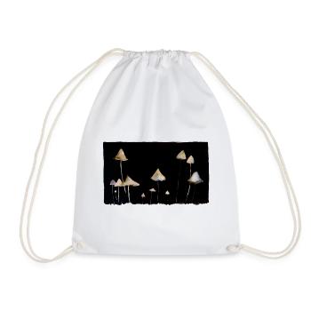 fungi - Drawstring Bag - white - Front