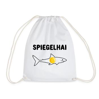 Spiegelhai Hai Spiegelei Wortwitz - Turnbeutel - Weiß - Vorne