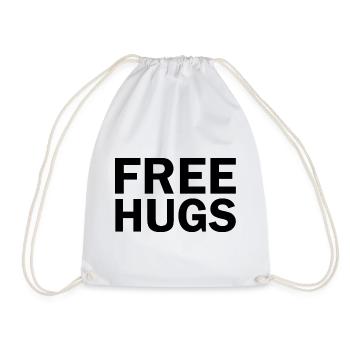 Free hugs - Sac de sport léger - blanc - Devant