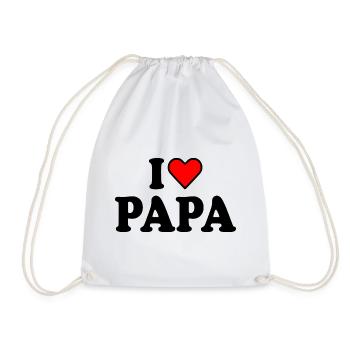 I love papa - Sac de sport léger - blanc - Devant