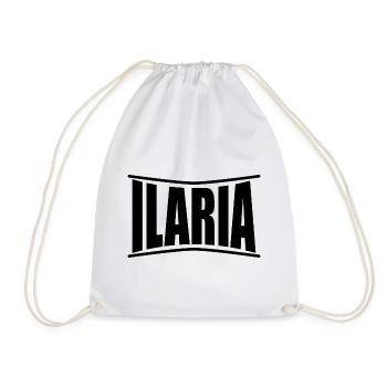 t-shirt Ilaria t-shirt idée cadeau - Sac de sport léger - blanc - Devant