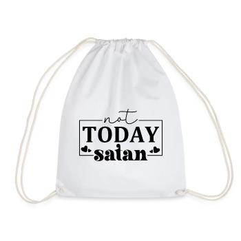Pas Satan aujourd’hui - Sac de sport léger - blanc - Devant