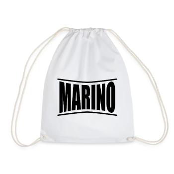 Idée cadeau t-shirt t-shirt Marino - Sac de sport léger - blanc - Devant