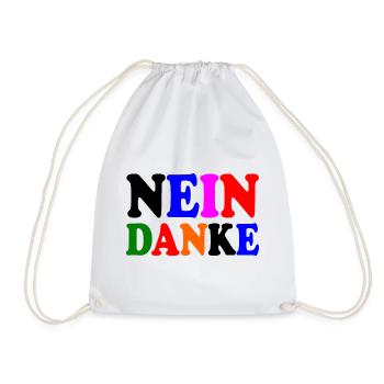 Nein danke - Turnbeutel - Weiß - Vorne