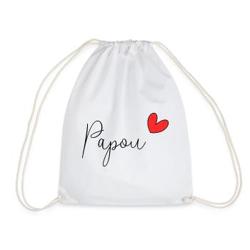 PAPUAN. DAD. FATHER'S DAY. HAPPY FATHER'S DAY - Drawstring Bag - white - Front