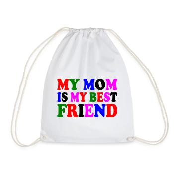 my mom is my best friend - Sac de sport léger - blanc - Devant