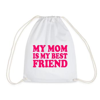 my mom is my best friend - Sac de sport léger - blanc - Devant