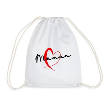BONNE FÊTE. BONNE FÊTE MAMAN. MAMAN. FÊTE DES MÈRE - Sac de sport léger - blanc - Devant