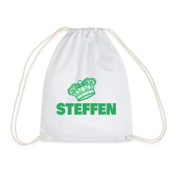 Prénom Steffen - Sac de sport léger - blanc - Devant