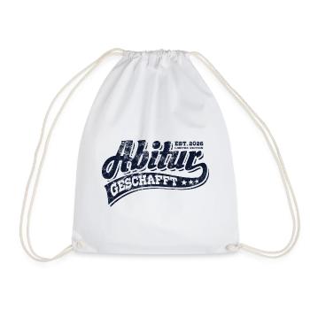 Abi Est 2026 - Abitur - Gift - Drawstring Bag - white - Front