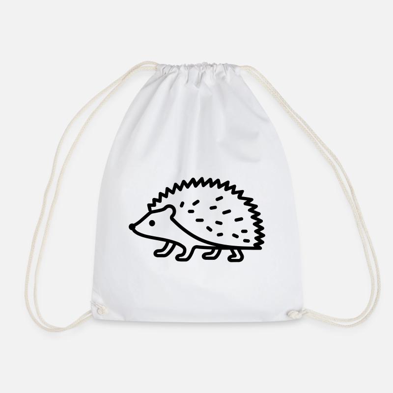 Igel - Turnbeutel - Weiß