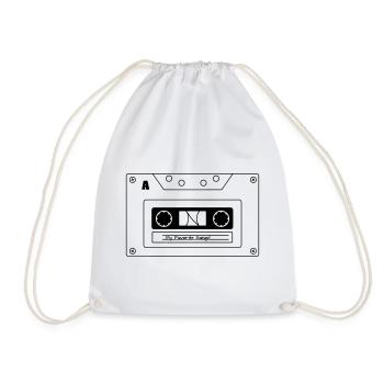 Ambiances rétro cassette – Old School cool ! - Sac de sport léger - blanc - Devant