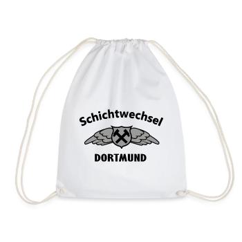 Hammerflügel Dortmund Wappen Emblem - Turnbeutel - Weiß - Vorne