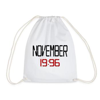30. Geburtstag, November 1996 - Turnbeutel - Weiß - Vorne