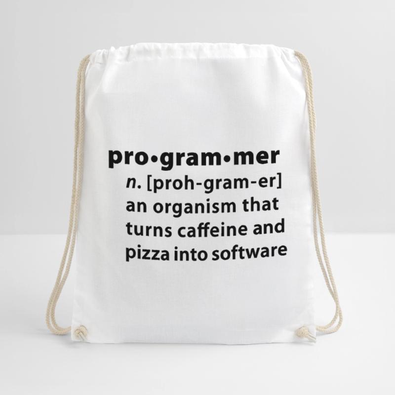 Program definition - the definition Programmer Drawstring Bag