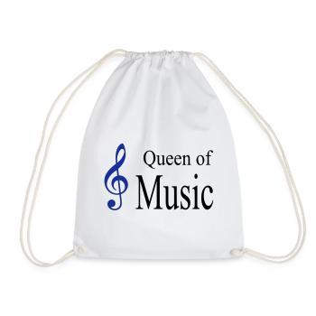 music - Drawstring Bag - white - Front