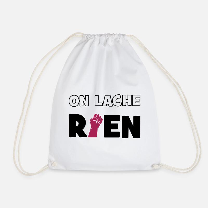 We loose nothing! - Drawstring Bag - white