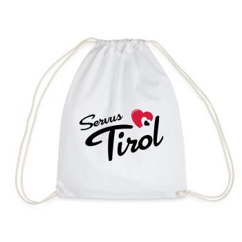 Servus Tyrol avec le coeur - Sac de sport léger - blanc - Devant