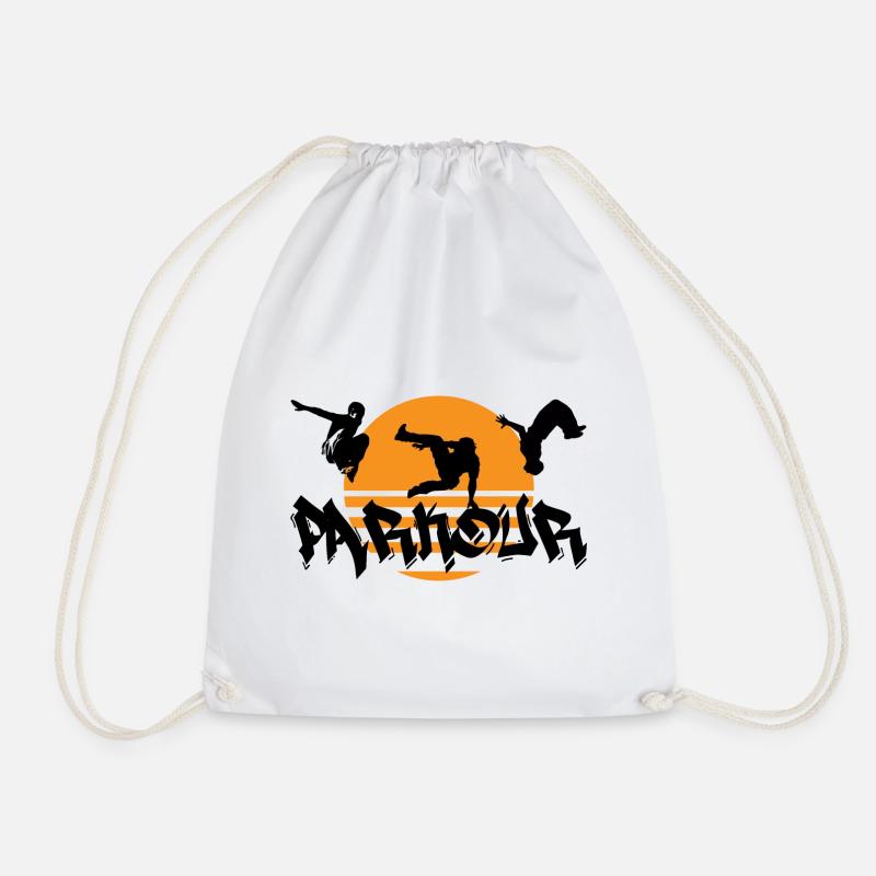 Parkour - Drawstring Bag - white