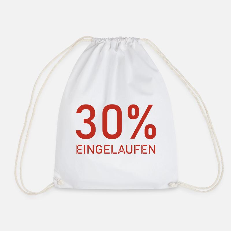 eingelaufen diät - Turnbeutel - Weiß