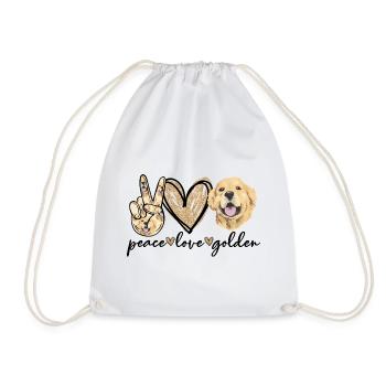 Golden retriever - Sac de sport léger - blanc - Devant