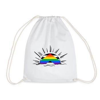 straight ally lgbt gay pride queer lgbtq straight - Turnbeutel - Weiß - Vorne