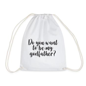 Parrain Parrain Question Cadeau Parrain Oncle - Sac de sport léger - blanc - Devant