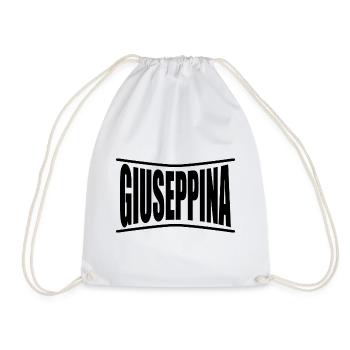 t-shirt Giuseppina t-shirt gift idea - Drawstring Bag - white - Front