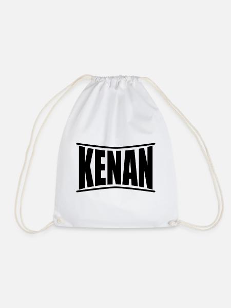 T-Shirt Kenan T-Shirt Geschenkidee - Turnbeutel - Weiß